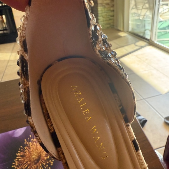 JUST ARRIVED; Azalea Wang Wilmore Leopard Rhinestone Platform SZ 10 Orig $190 - Picture 14 of 15